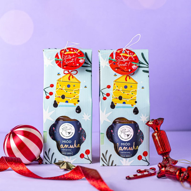 Świąteczny zestaw z 1 miodem MANUKA