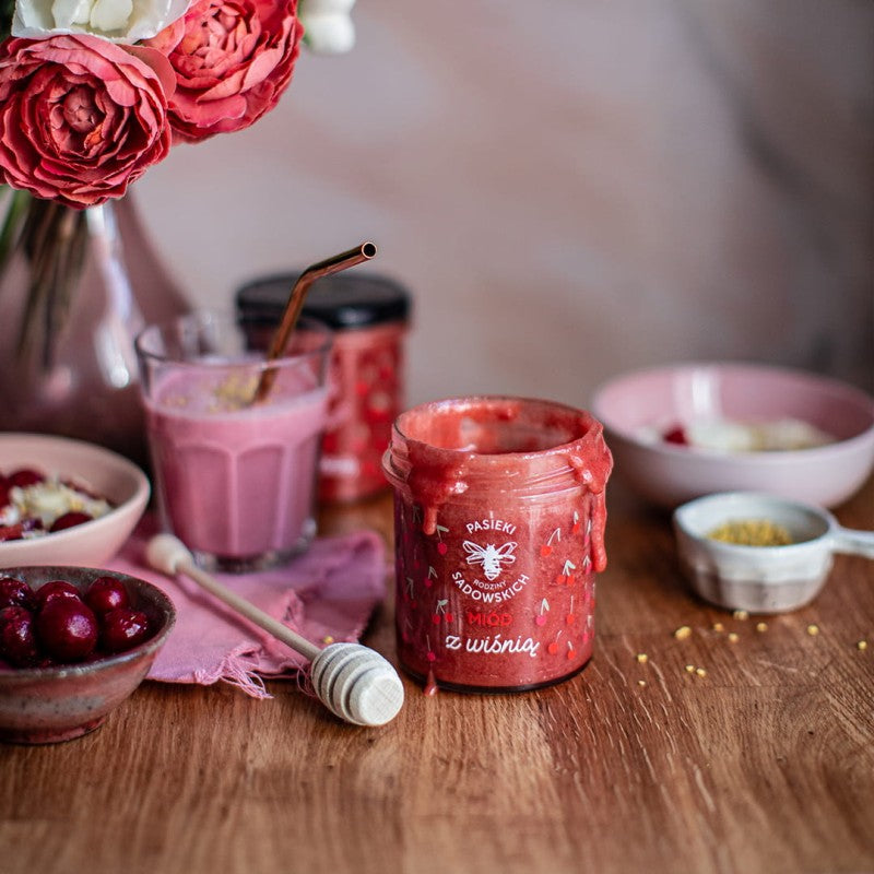 Miód z wiśnią - 430 g