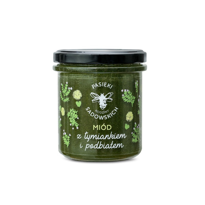 Miód z tymiankiem i podbiałem - 430 g