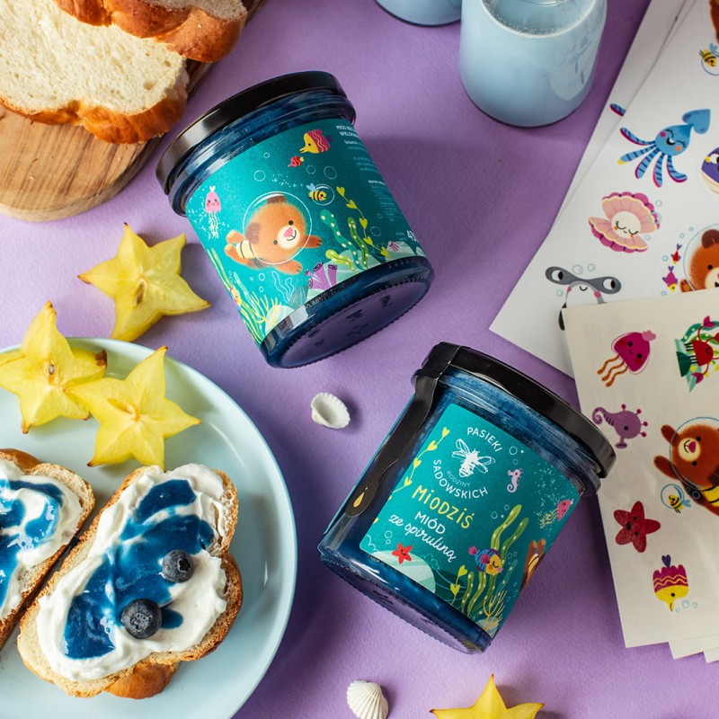 Miodziś - Miód ze spiruliną 430 g+ NIESPODZIANKA