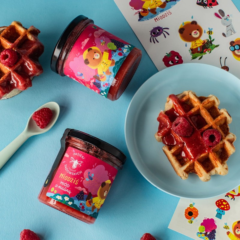 Miodziś - Miód z maliną 430 g + NIESPODZIANKA